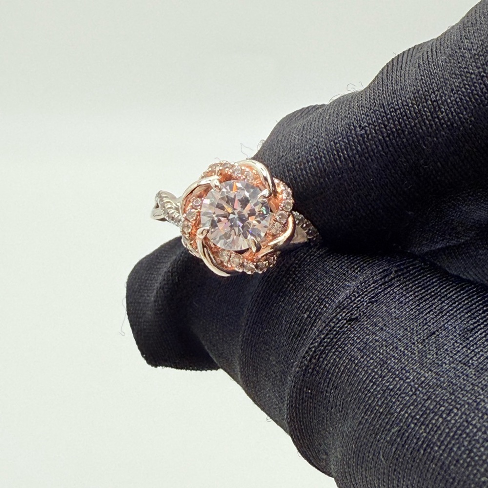 Silver and Rose Gold Ring